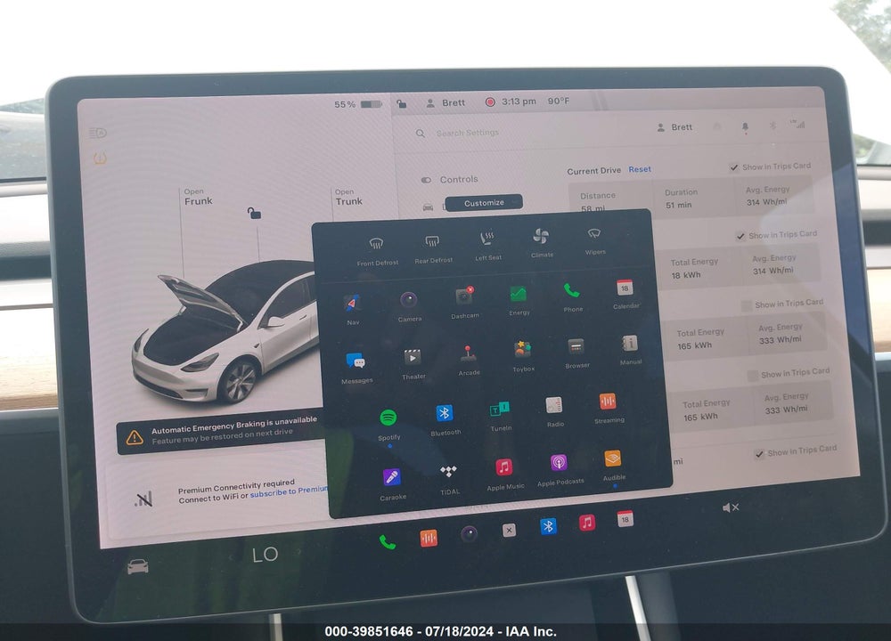 2020 TESLA MODEL Y LONG RANGE DUAL MOTOR ALL-WHEEL DRIVE VIN: 5YJYGDEE6LF017028