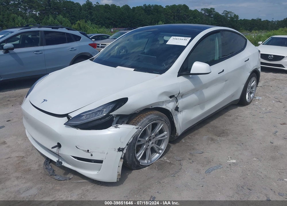 2020 TESLA MODEL Y LONG RANGE DUAL MOTOR ALL-WHEEL DRIVE VIN: 5YJYGDEE6LF017028