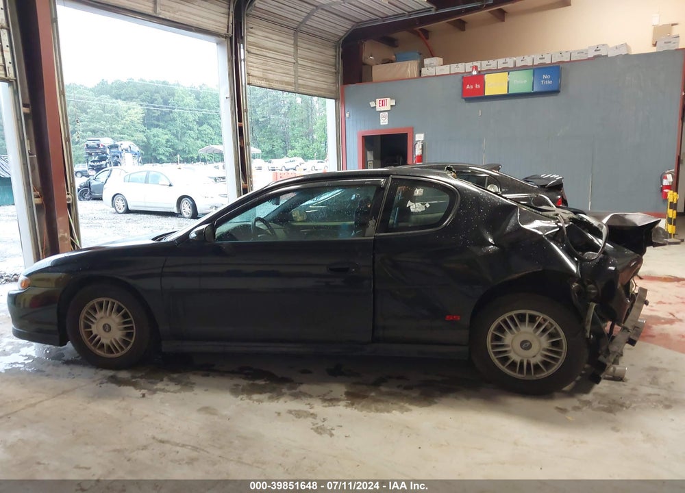 2002 CHEVROLET MONTE CARLO SS VIN: 2G1WX15K129231612