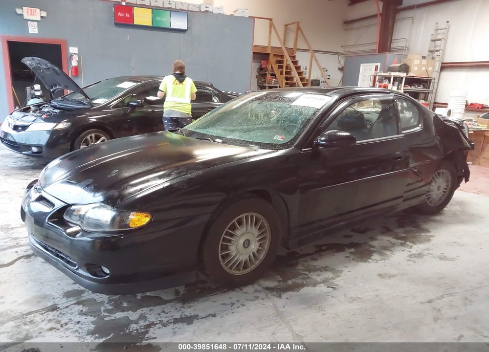2002 CHEVROLET MONTE CARLO SS VIN: 2G1WX15K129231612