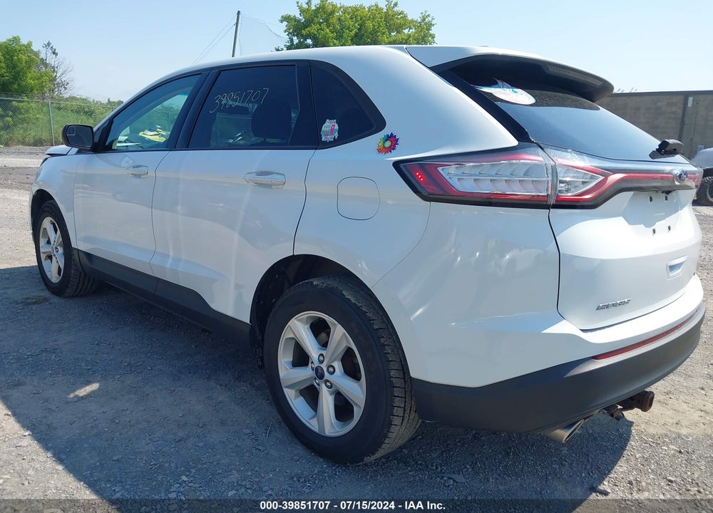 2015 FORD EDGE SE VIN: 2FMTK4G87FBB84768