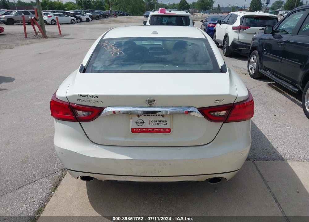 2017 NISSAN MAXIMA 3.5 SV VIN: 1N4AA6APXHC397801