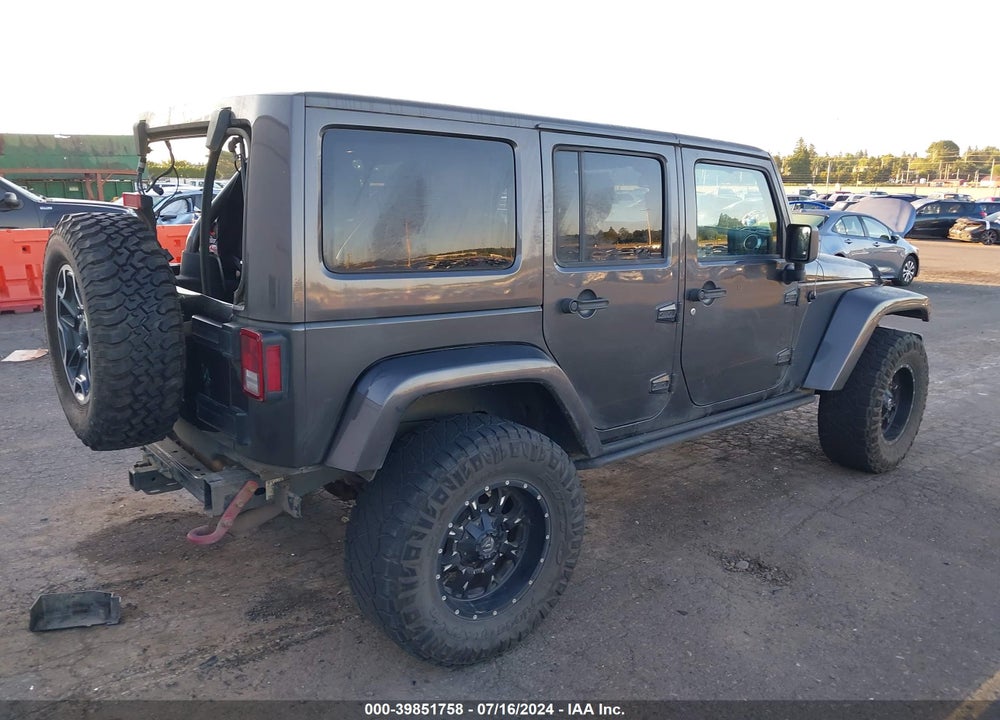2016 JEEP WRANGLER UNLIMITED RUBICON HARD ROCK VIN: 1C4BJWFG8GL335819