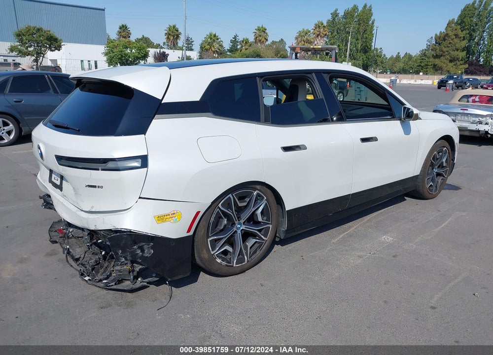 2022 BMW IX XDRIVE50 VIN: WB523CF07NCK45663