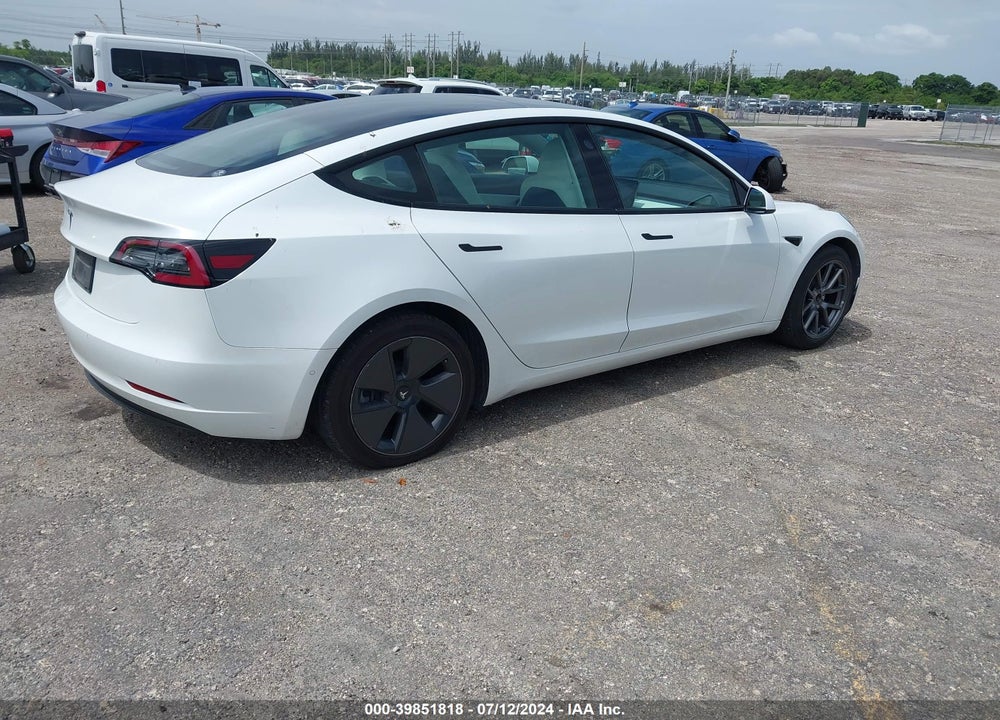 2021 TESLA MODEL 3 STANDARD RANGE PLUS REAR-WHEEL DRIVE VIN: 5YJ3E1EA2MF857403