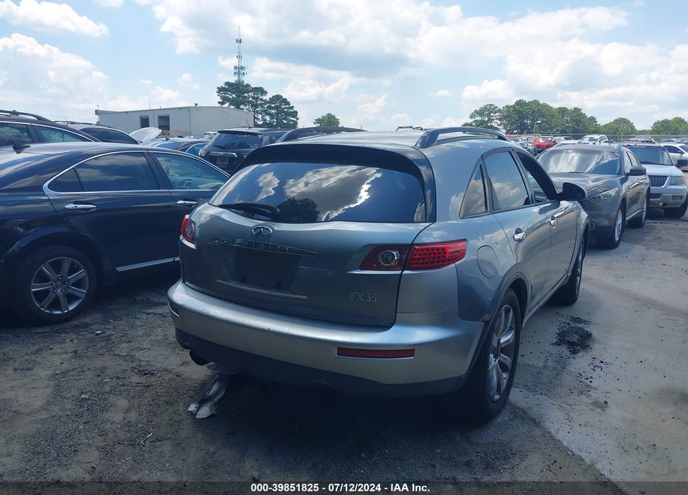 2004 INFINITI FX35 VIN: JNRAS08W64X223048