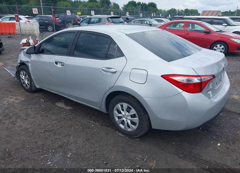 2014 TOYOTA COROLLA L VIN: 2T1BURHE8EC160299