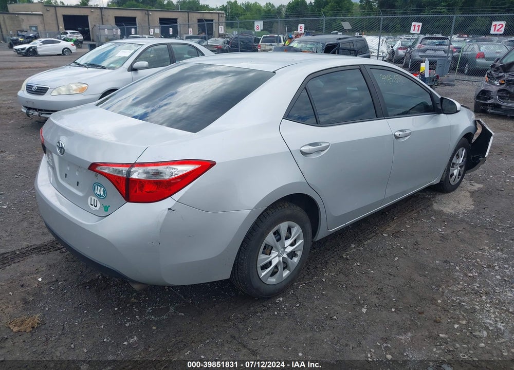 2014 TOYOTA COROLLA L VIN: 2T1BURHE8EC160299