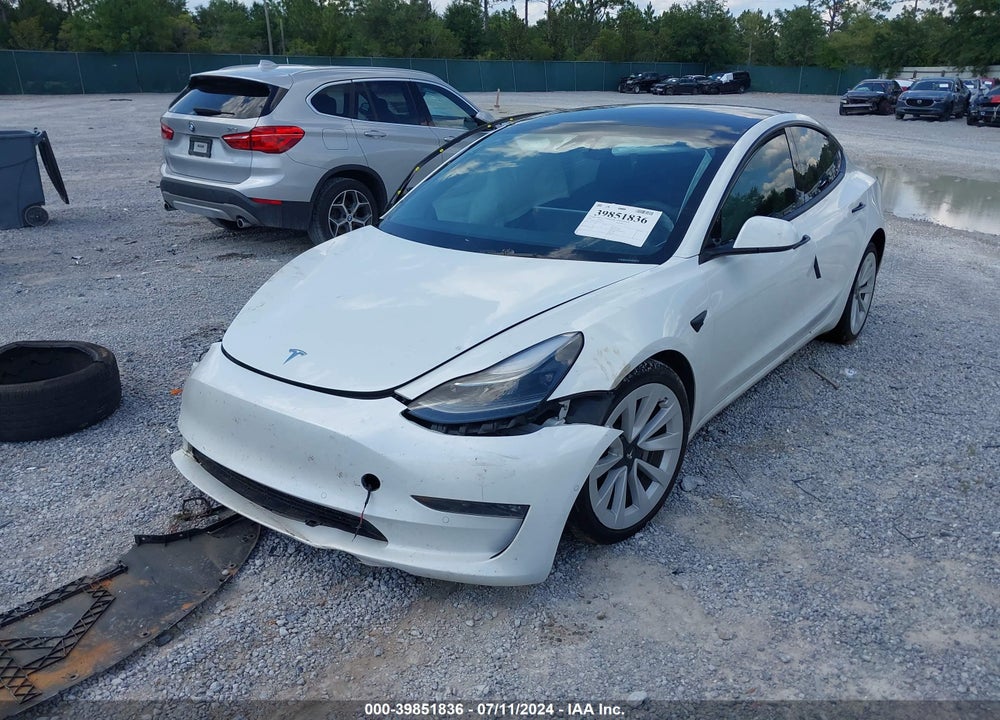 2022 TESLA MODEL 3 LONG RANGE DUAL MOTOR ALL-WHEEL DRIVE VIN: 5YJ3E1EB5NF332779