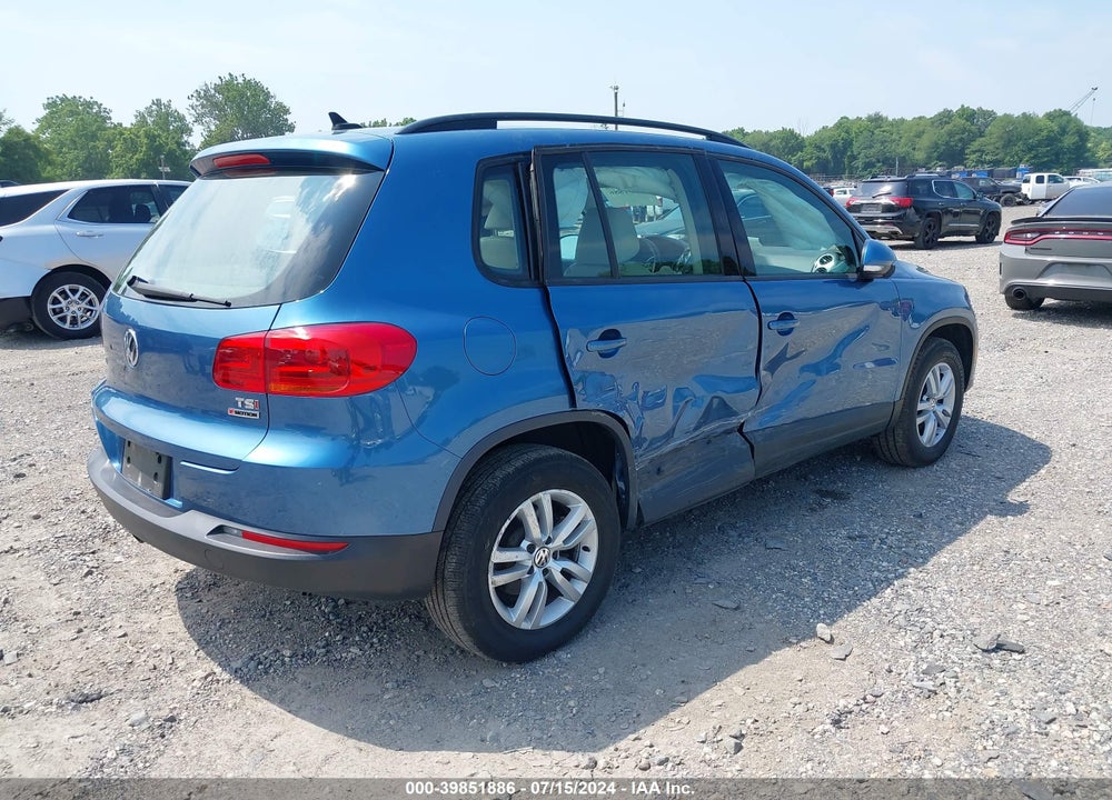 2017 VOLKSWAGEN TIGUAN 2.0T/2.0T S VIN: WVGBV7AX0HK010330