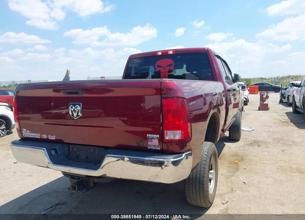2019 RAM 1500 CLASSIC TRADESMAN QUAD CAB 4X2 6'4 BOX VIN: 1C6RR6FG8KS579564