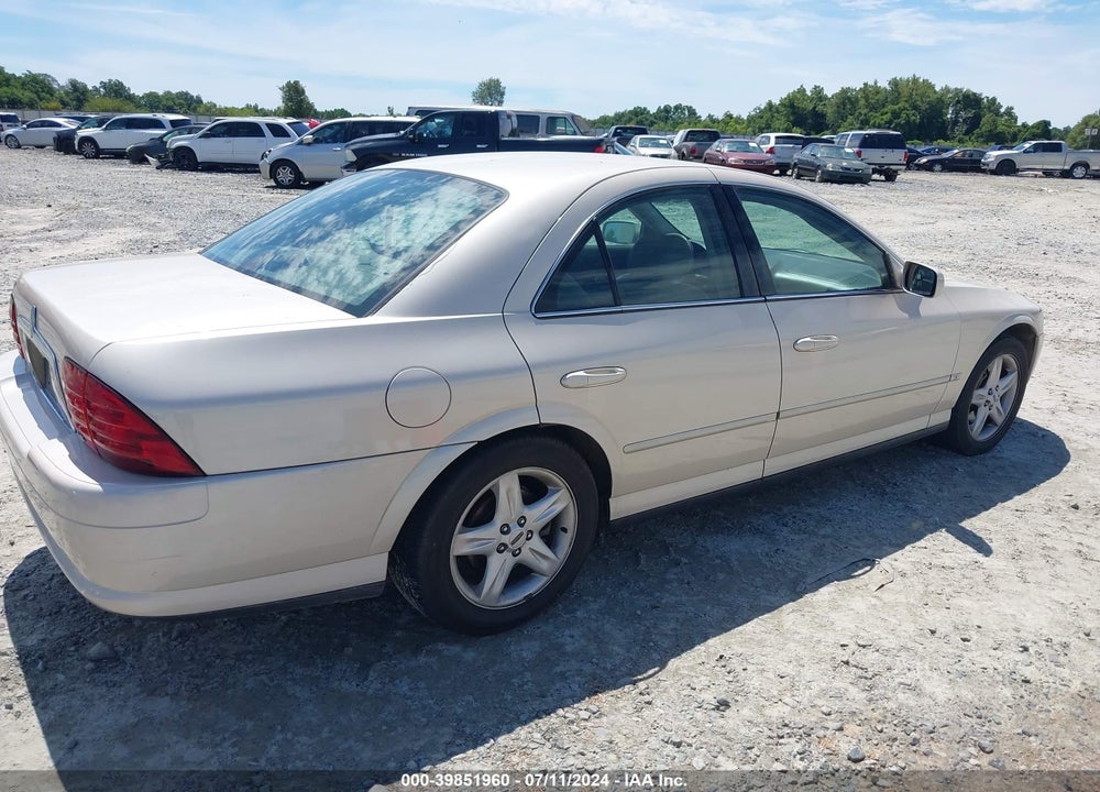2000 LINCOLN LS V6 AUTO/V6 MANUAL VIN: 1LNHM86S9YY922211