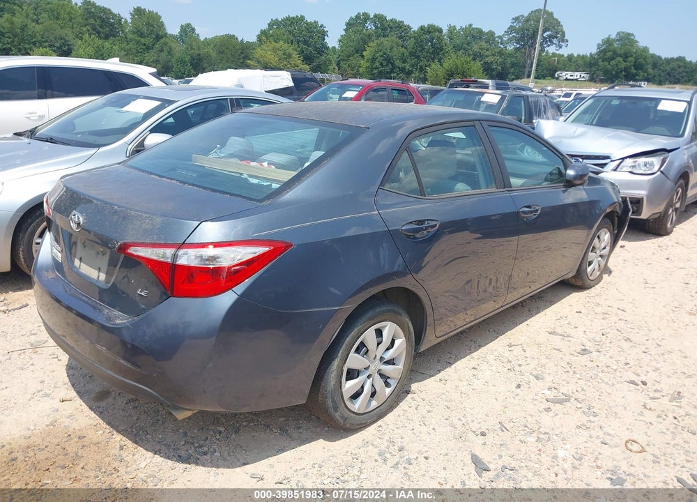 2015 TOYOTA COROLLA LE VIN: 2T1BURHE2FC271870