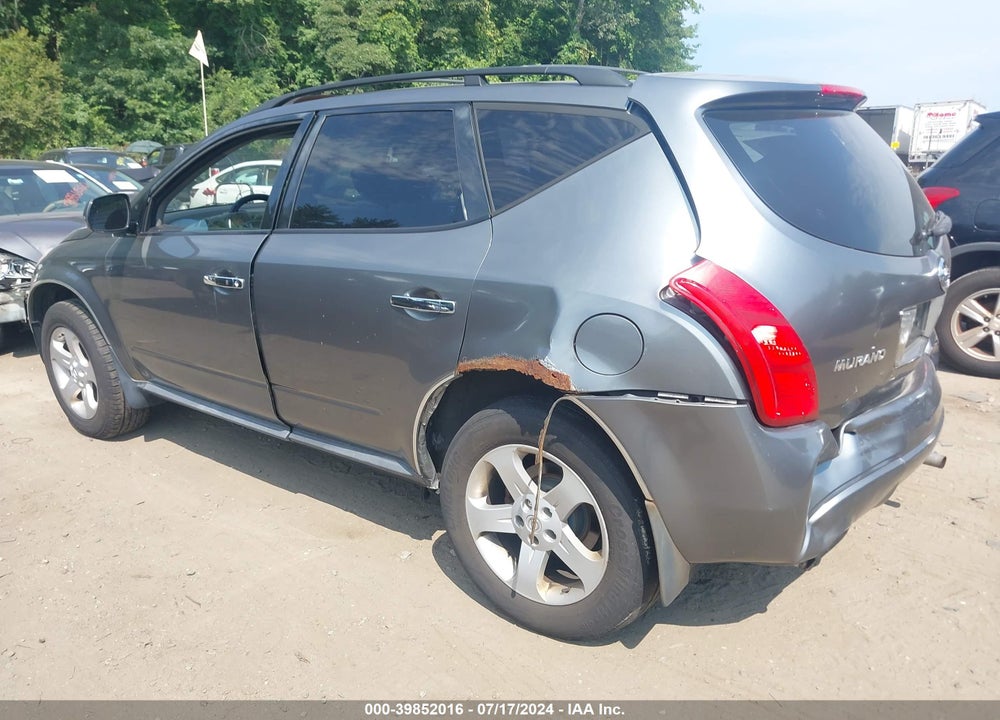2005 NISSAN MURANO SL VIN: JN8AZ08W85W444500