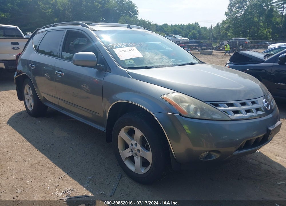 2005 NISSAN MURANO SL VIN: JN8AZ08W85W444500
