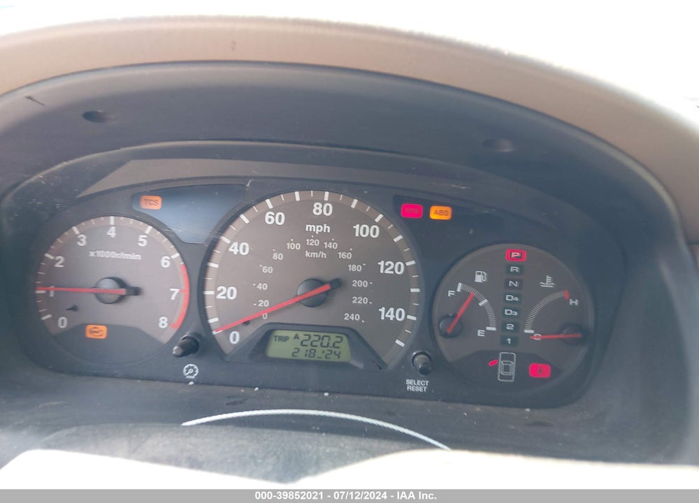 2001 HONDA ACCORD 3.0 EX VIN: 1HGCG22541A003218