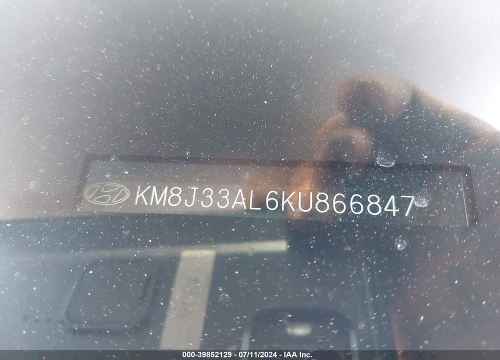 2019 HYUNDAI TUCSON ULTIMATE VIN: KM8J33AL6KU866847