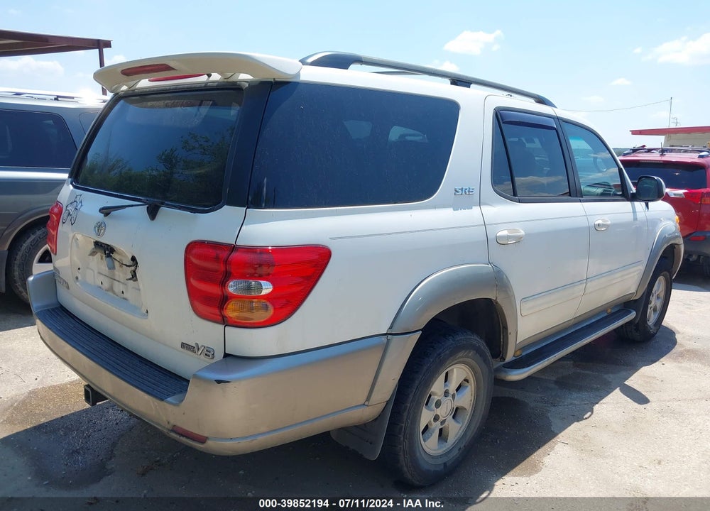 2004 TOYOTA SEQUOIA SR5 V8 VIN: 5TDZT34A74S228244