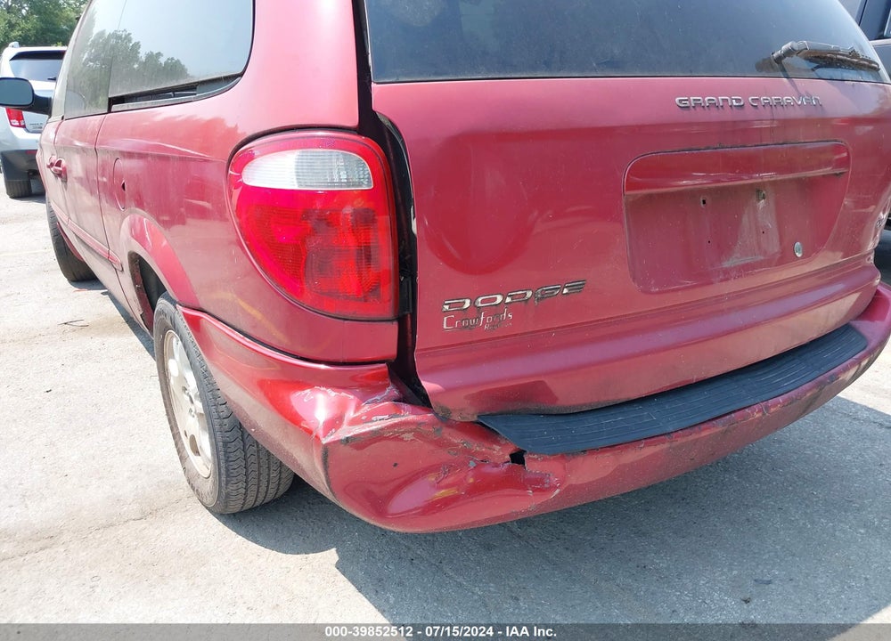 2002 DODGE GRAND CARAVAN EX VIN: 2B4GP74LX2R689882