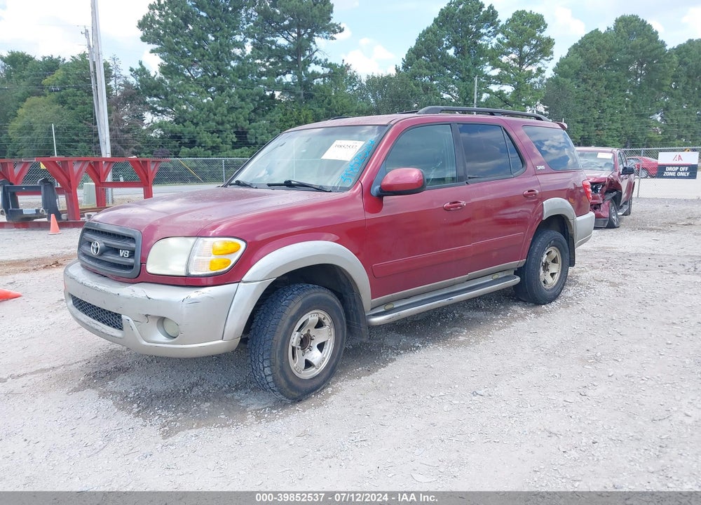 2002 TOYOTA SEQUOIA SR5 V8 VIN: 5TDZT34A02S081410