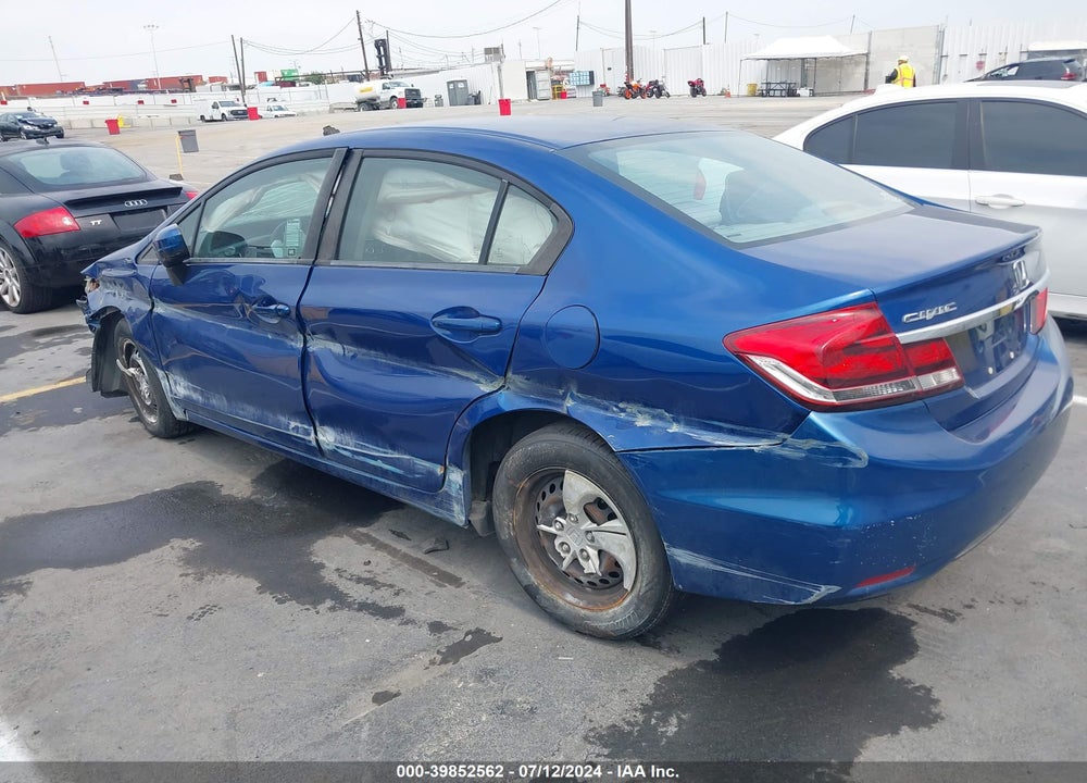 2015 HONDA CIVIC LX VIN: 19XFB2F53FE261609