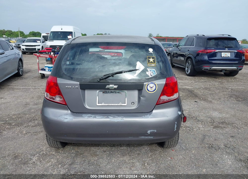 2006 CHEVROLET AVEO LS VIN: KL1TD666X6B683278
