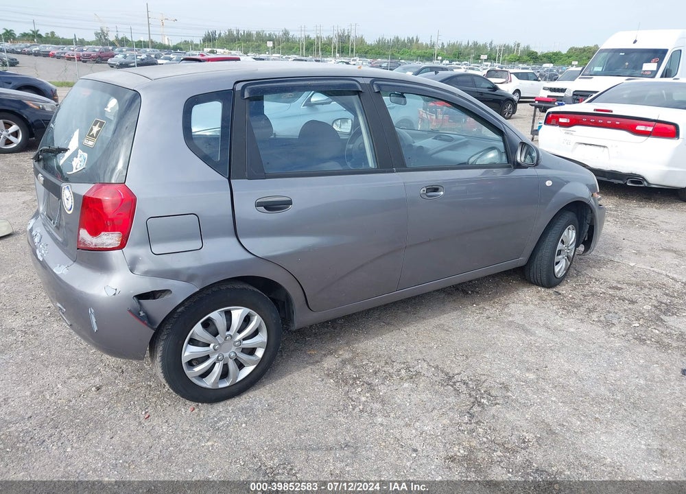 2006 CHEVROLET AVEO LS VIN: KL1TD666X6B683278