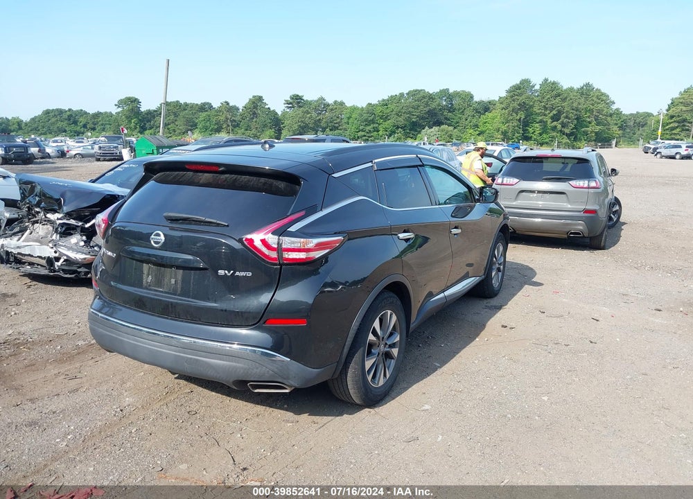 2016 NISSAN MURANO PLATINUM/S/SL/SV VIN: 5N1AZ2MH9GN112391
