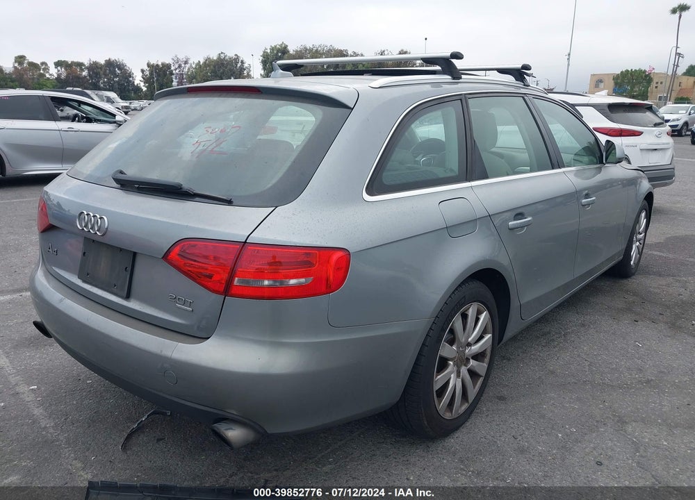 2009 AUDI A4 2.0T AVANT VIN: WAUGF78K59A168135