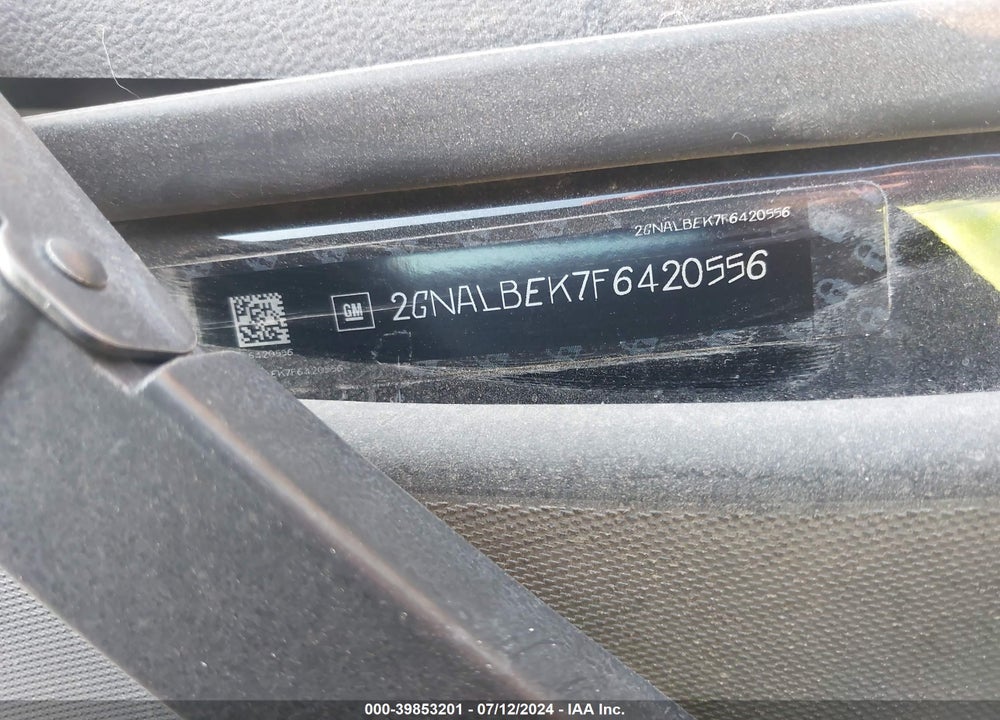 2015 CHEVROLET EQUINOX 1LT VIN: 2GNALBEK7F6420556