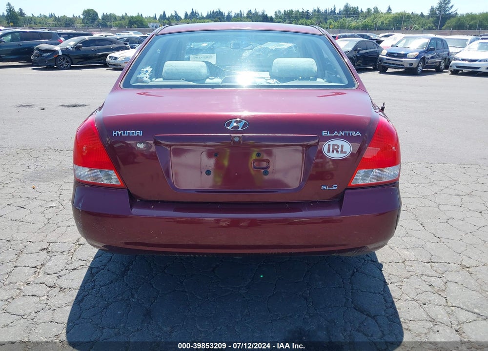 2001 HYUNDAI ELANTRA GLS VIN: KMHDN45D41U058799