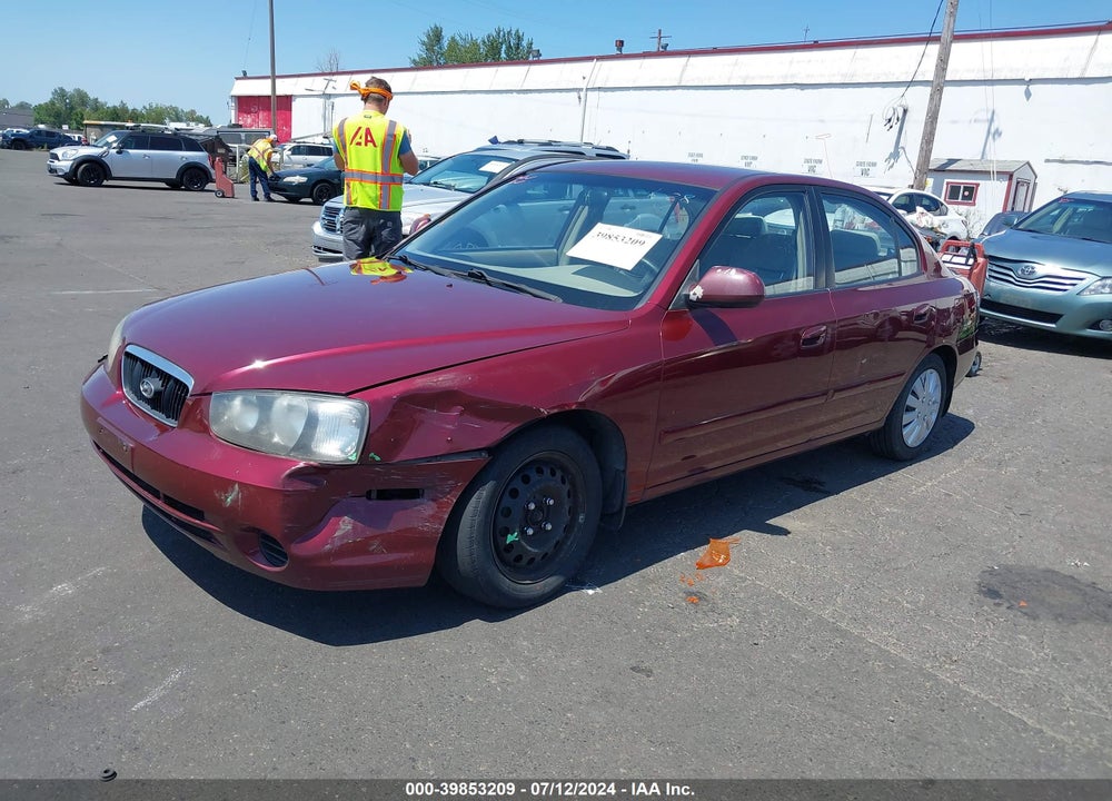 2001 HYUNDAI ELANTRA GLS VIN: KMHDN45D41U058799
