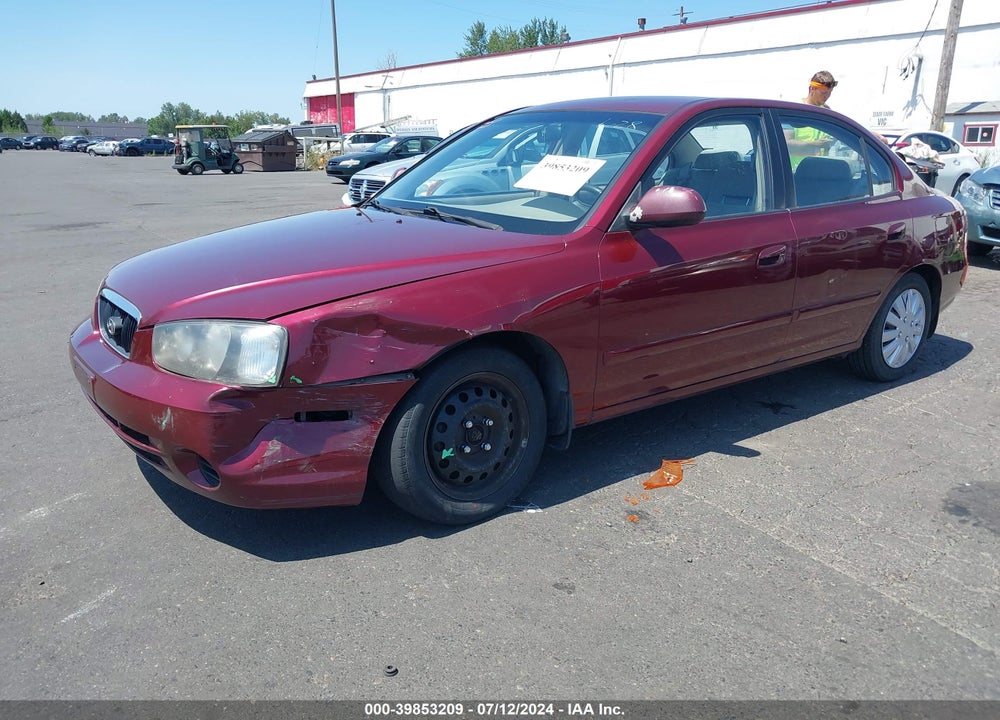 2001 HYUNDAI ELANTRA GLS VIN: KMHDN45D41U058799