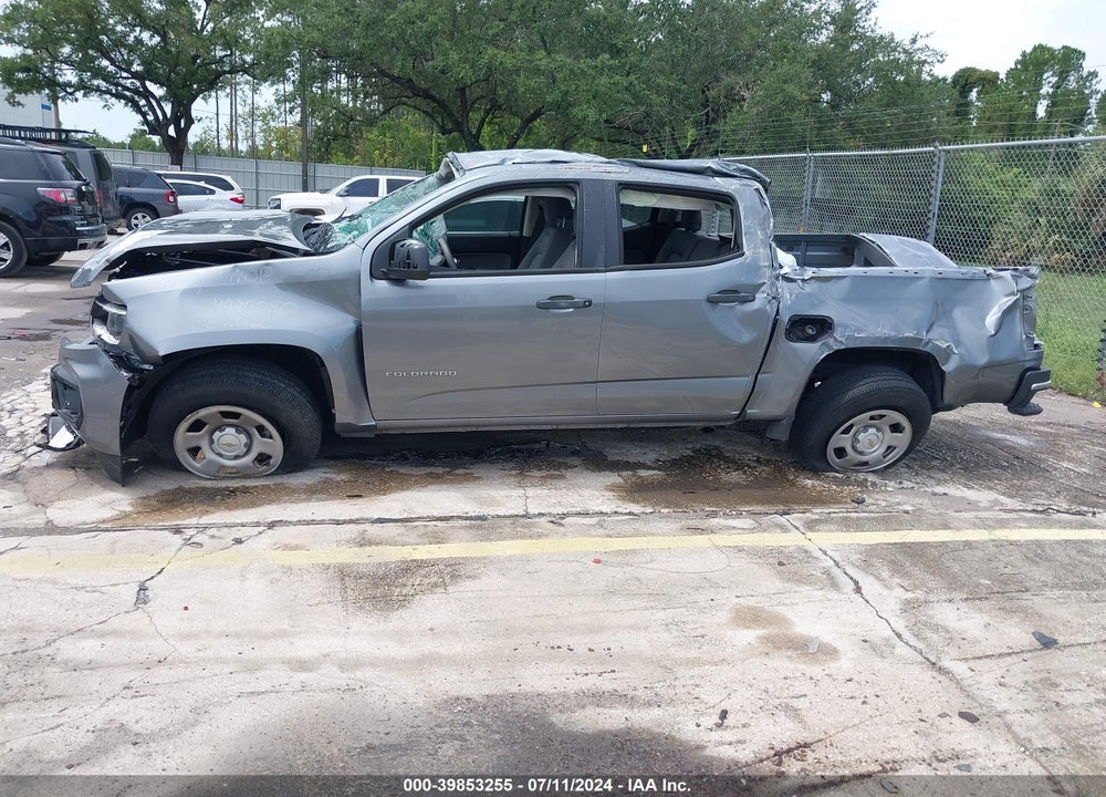 2021 CHEVROLET COLORADO 2WD SHORT BOX WT VIN: 1GCGSBEN5M1201854