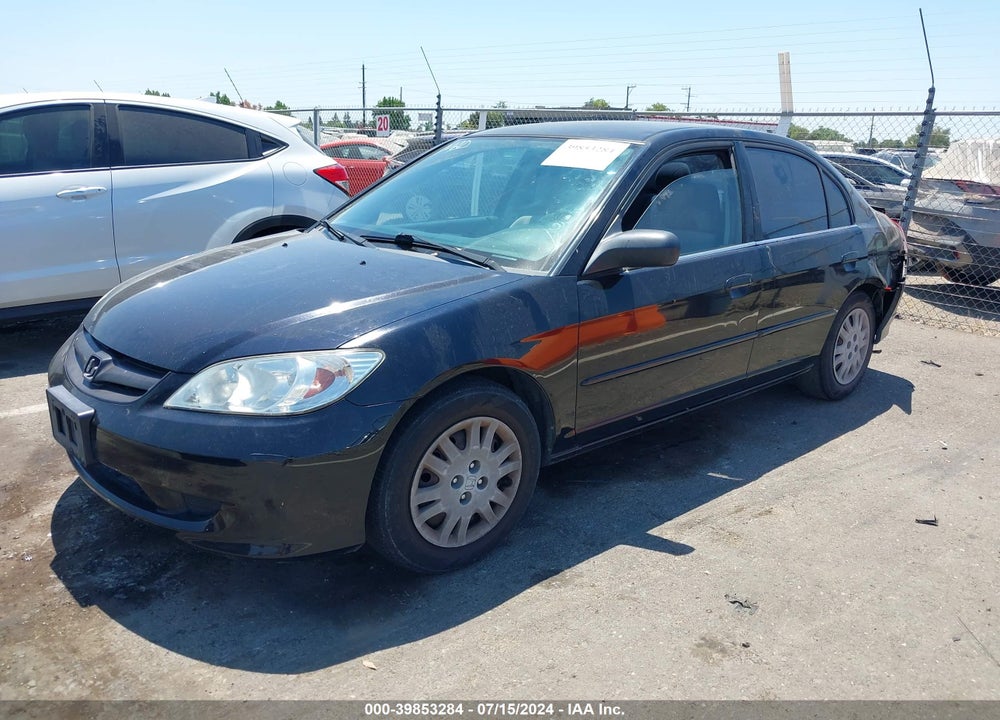 2005 HONDA CIVIC LX VIN: JHMES16545S003275