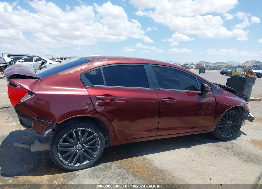 2012 HONDA CIVIC VIN: 2HGFB2F58CH532035