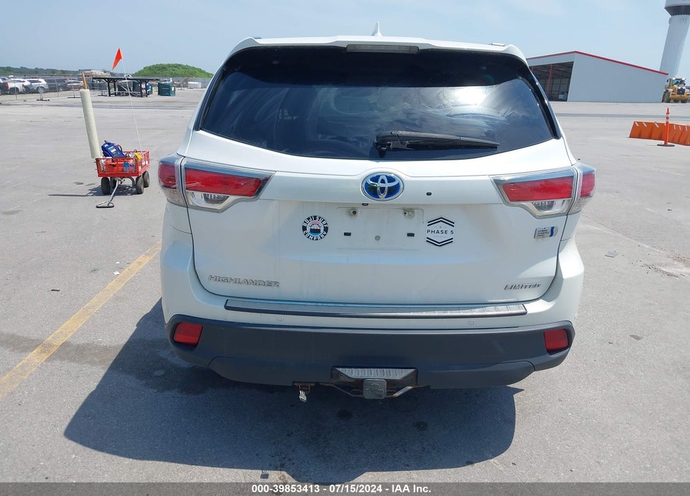 2016 TOYOTA HIGHLANDER HYBRID LIMITED PLATINUM V6 VIN: 5TDDCRFH1GS014250