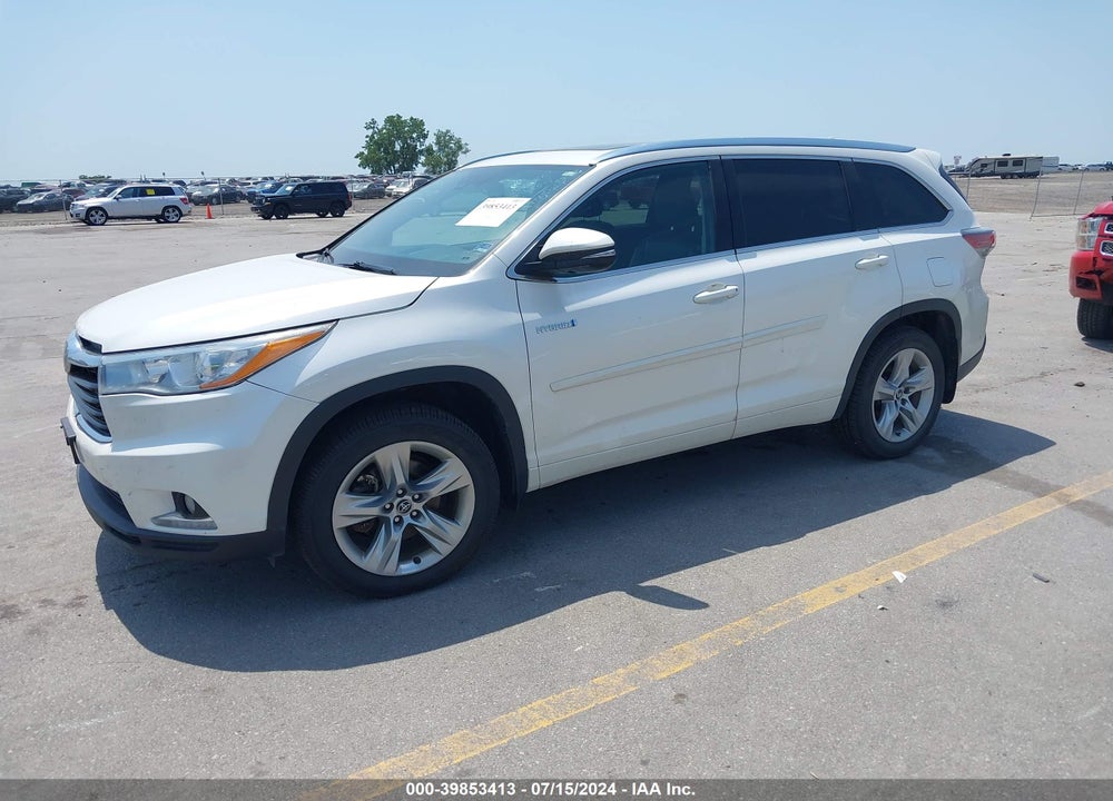2016 TOYOTA HIGHLANDER HYBRID LIMITED PLATINUM V6 VIN: 5TDDCRFH1GS014250