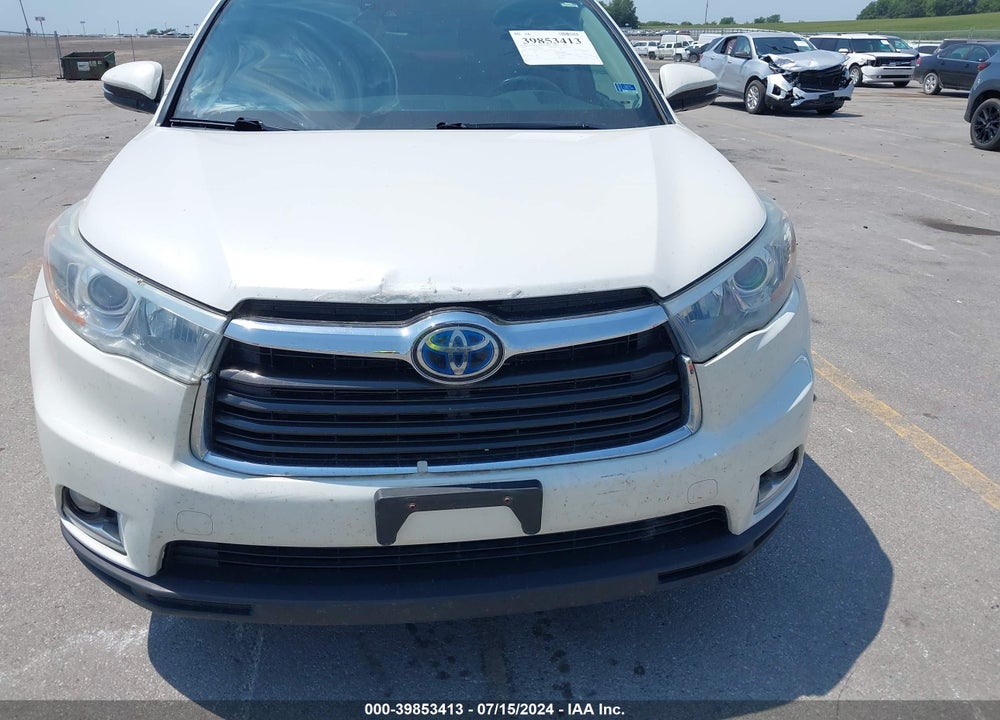 2016 TOYOTA HIGHLANDER HYBRID LIMITED PLATINUM V6 VIN: 5TDDCRFH1GS014250