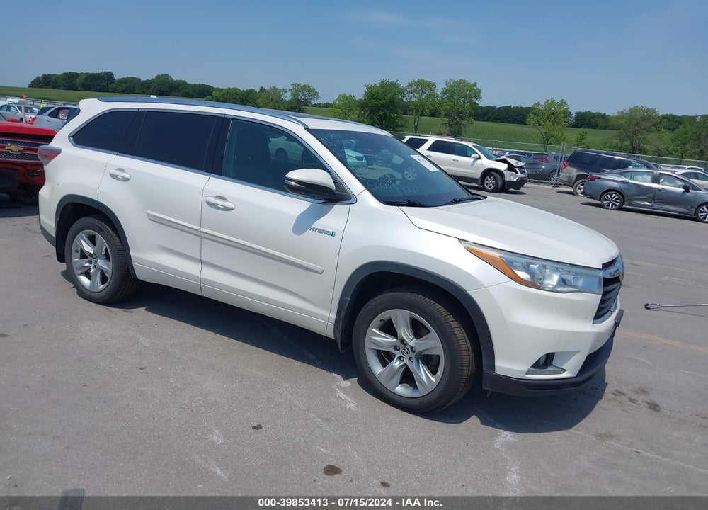 2016 TOYOTA HIGHLANDER HYBRID LIMITED PLATINUM V6 VIN: 5TDDCRFH1GS014250