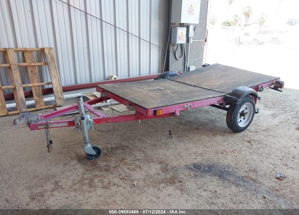 2014 GLOBE 4X8 FOLDING TRAILER VIN: LN2UT1112EZ198494