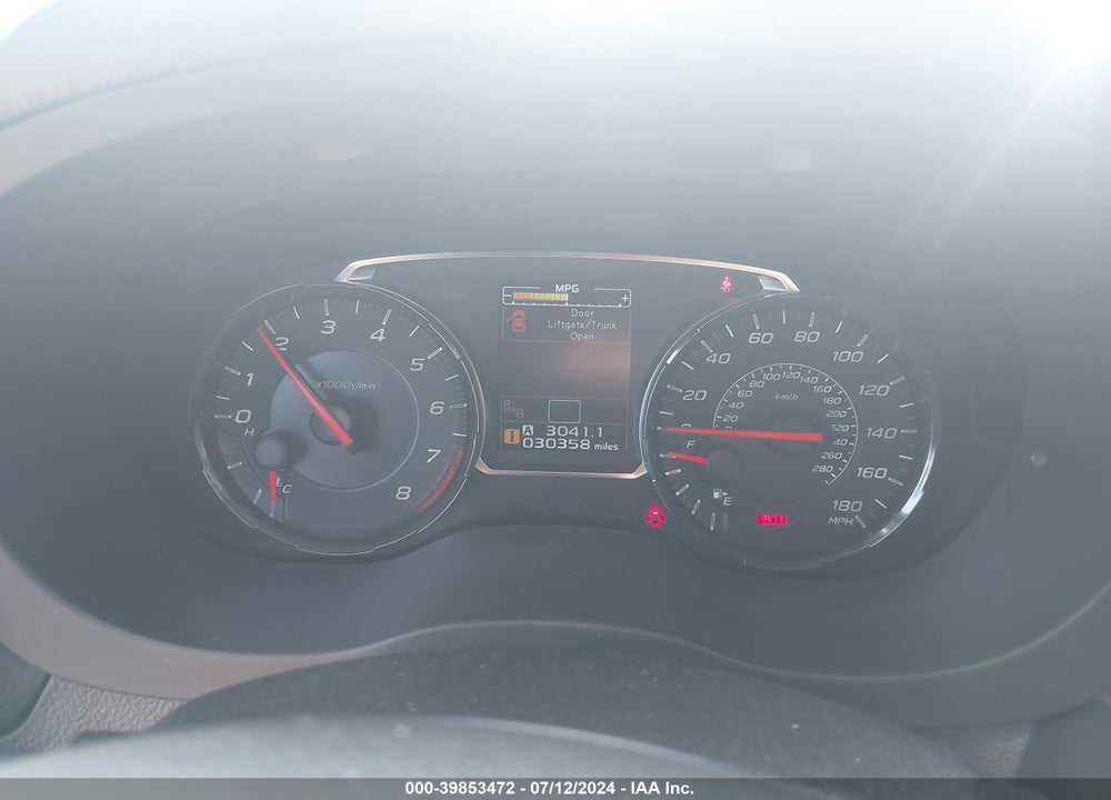 2019 SUBARU WRX LIMITED VIN: JF1VA1J60K9823513