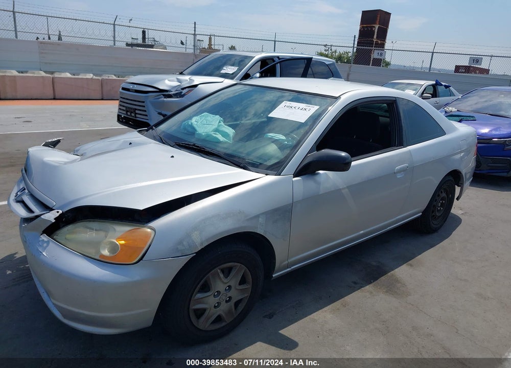 2003 HONDA CIVIC LX VIN: 1HGEM22573L078407