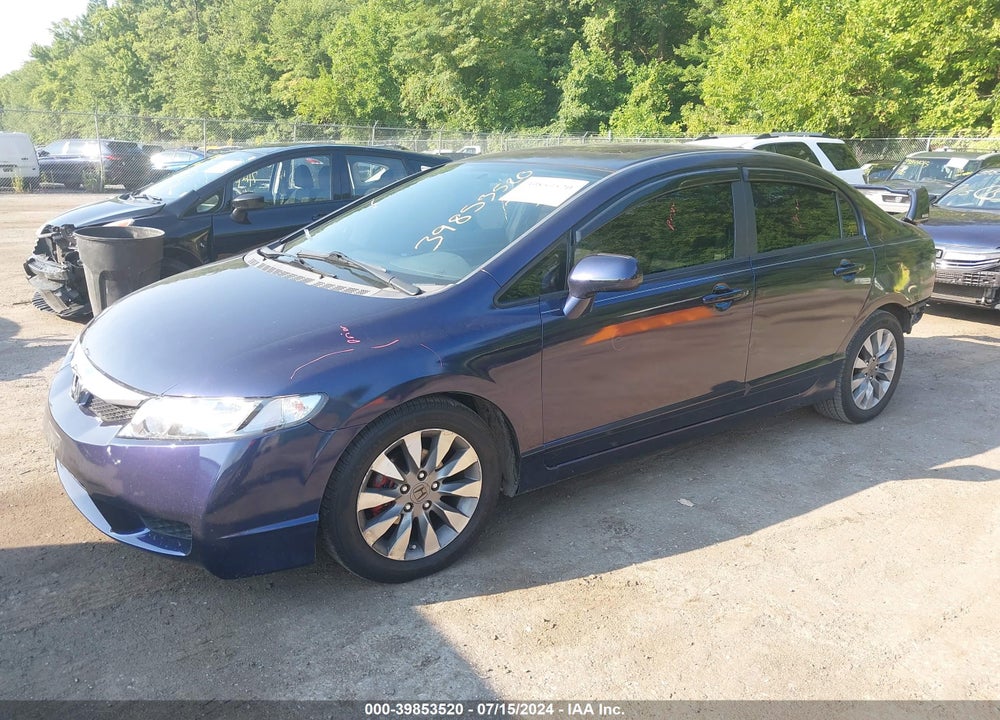 2010 HONDA CIVIC EX-L VIN: 2HGFA1F98AH545669