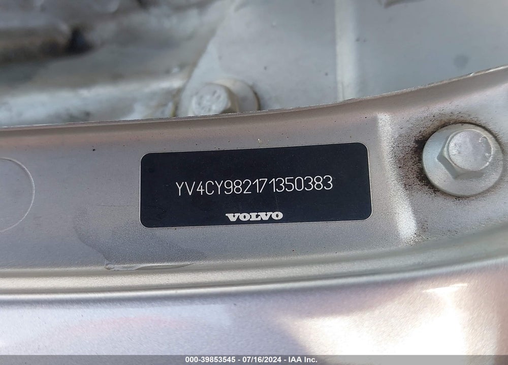 2007 VOLVO XC90 3.2 VIN: YV4CY982171350383