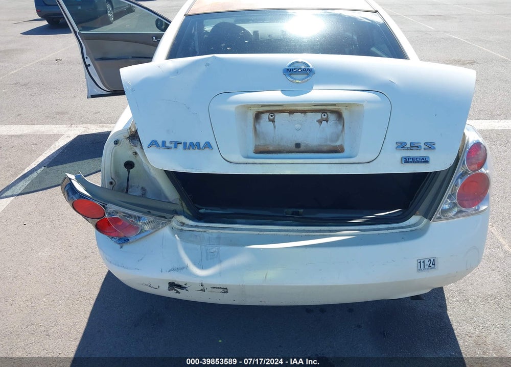 2006 NISSAN ALTIMA 2.5 S VIN: 1N4AL11D86N455554