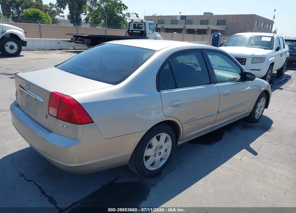 2001 HONDA CIVIC EX VIN: 2HGES26711H512283