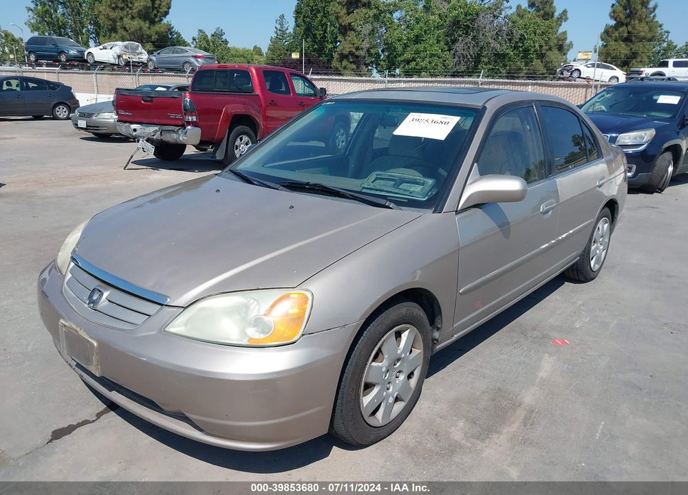 2001 HONDA CIVIC EX VIN: 2HGES26711H512283