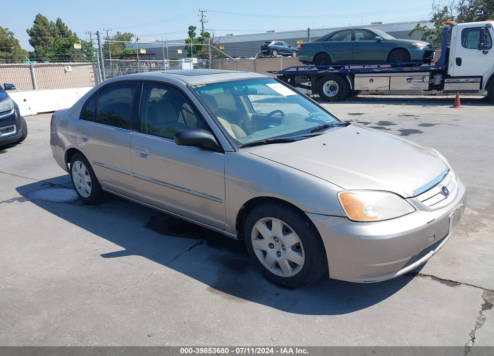 2001 HONDA CIVIC EX VIN: 2HGES26711H512283