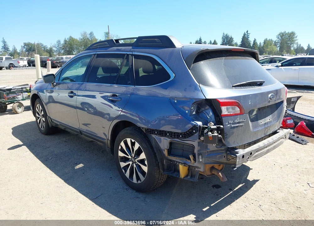 2015 SUBARU OUTBACK 2.5I LIMITED VIN: 4S4BSANC6F3308238